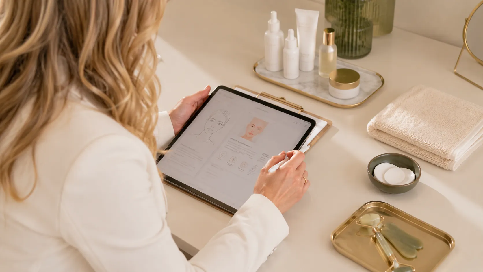 Planejamento de protocolo personalizado na Beauté Planejamento de protocolo personalizado para rejuvenescimento facial