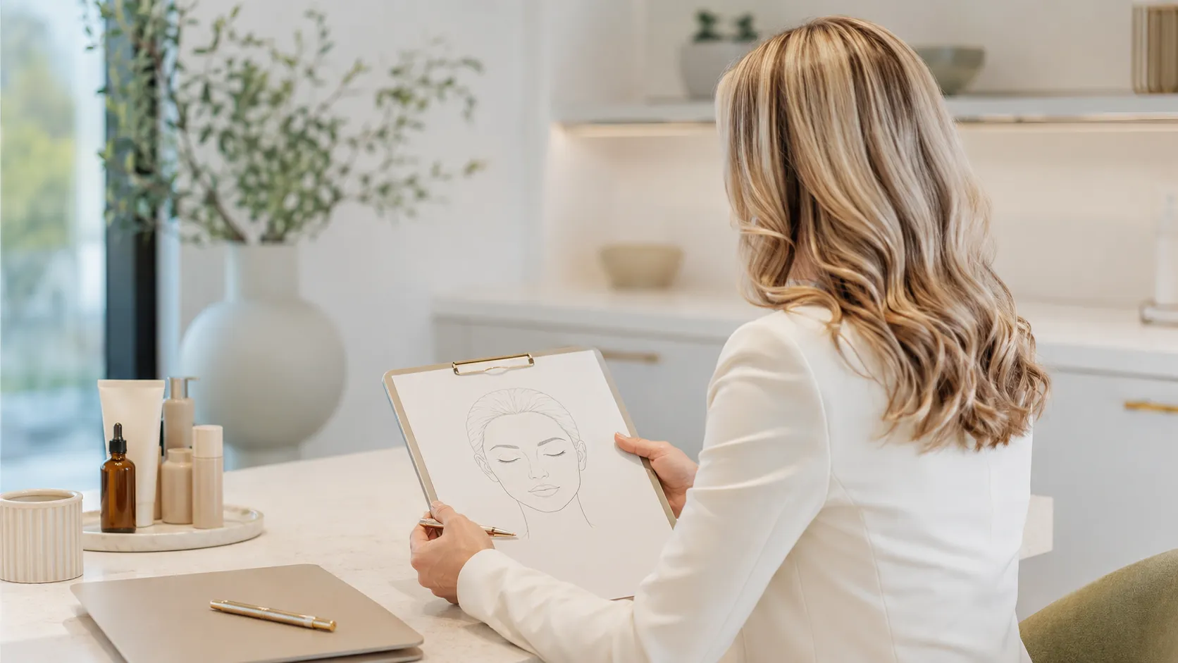 Planejamento seguro para toxina botulínica Planejamento facial personalizado antes de procedimento com toxina botulínica
